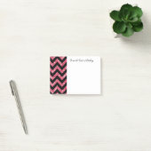Post-it® Notes Chevron Parties scintillant rose (Bureau)