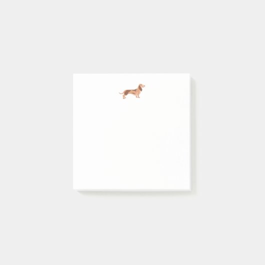 Post-It® Notes, chien de 7,6 cm x 7,6 cm Dachshund (Devant)