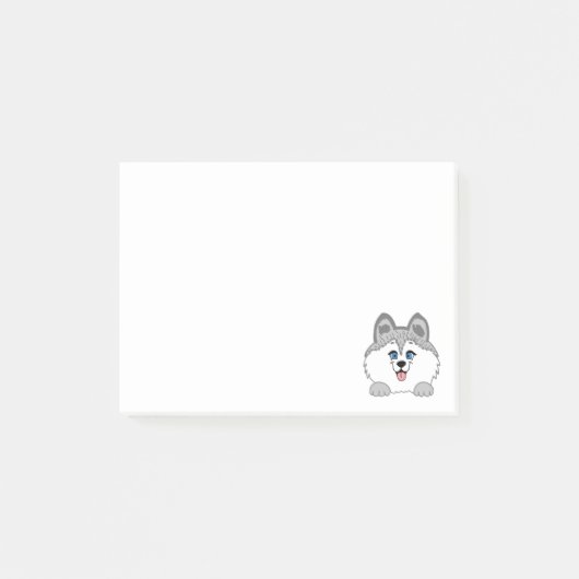 Post-it® Notes Chien Husky 4 x 3 (Devant)