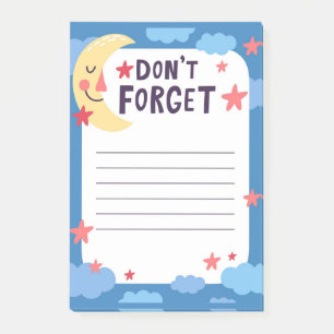 Post-It Notes Ciel de Lune Joyeux