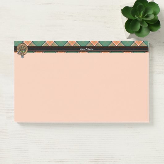 Post-it® Notes Clan Pollock Crest (Bureau)