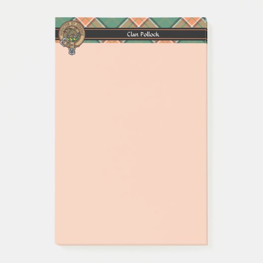 Post-it® Notes Clan Pollock Crest (Devant)