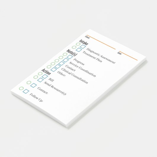 Post-it® Notes cliniques et rappels Pad (Incliné)