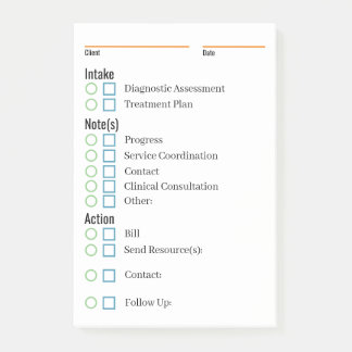 Post-it® Notes cliniques et rappels Pad