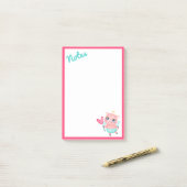 Post-It Notes Cochon Cupidon (Sur un bureau)