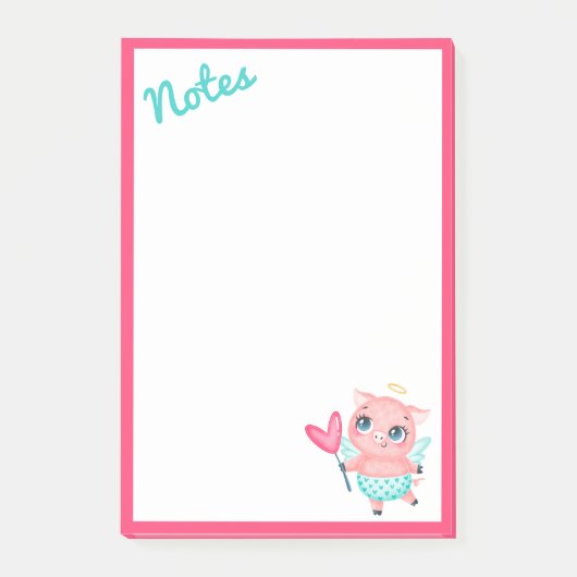 Post-It Notes Cochon Cupidon (Devant)