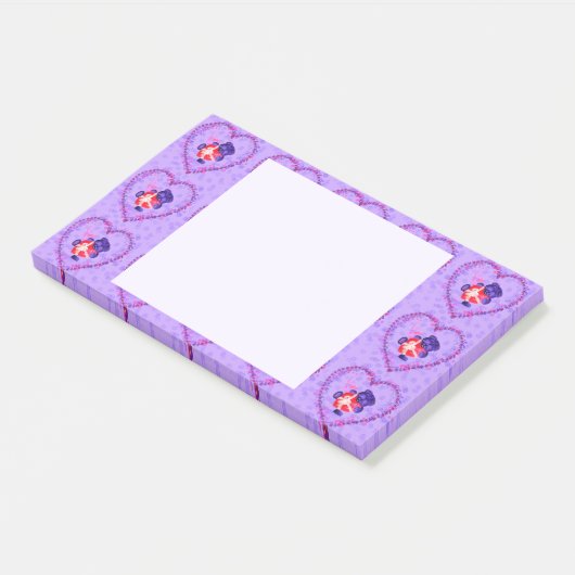 Post-it® Notes Cœur d'Ours Mignon (Incliné)