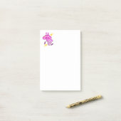 Post-it® Notes Cœurs d'Éléphant Violet (Sur un bureau)