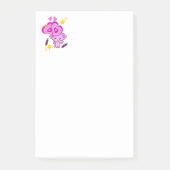Post-it® Notes Coeurs Eléphants Violets (Devant)