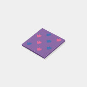 Post-it Notes coeurs Fierté Bisexuelle (Incliné)