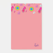 Post-it Notes Cœurs Roses (Devant)