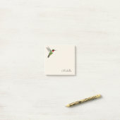 Post-it Notes Colibri personnalisés (Sur un bureau)