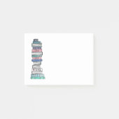 Post-it® Notes collantes aimantes de Bookstack (Devant)