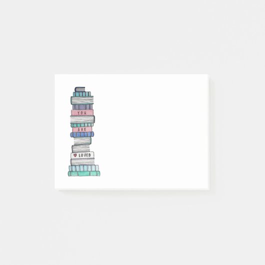 Post-it® Notes collantes aimantes de Bookstack (Devant)