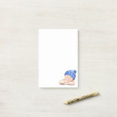 Post-it® Notes collantes amusantes avec Bébé endormi (Sur un bureau)