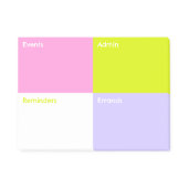 Post-it® Notes collantes de bloc de couleur petites