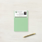 Post-it® Notes collantes de carte de visite personnalisable (Sur un bureau)