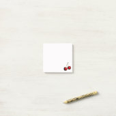 Post-it® Notes collantes de cerise douce (Sur un bureau)