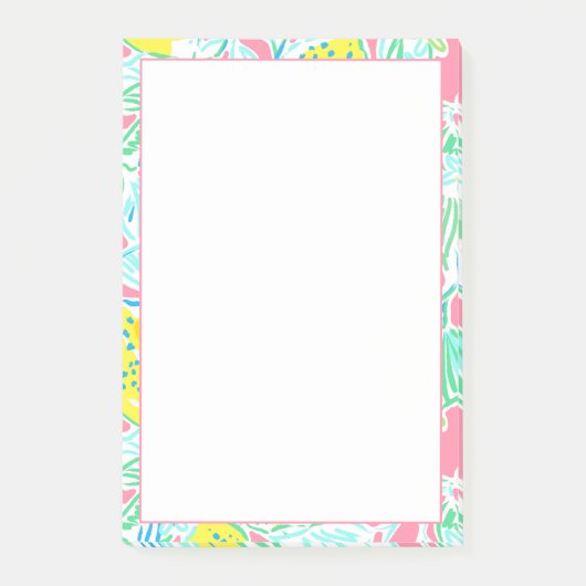 Post-it® Notes collantes de citron rose (Devant)