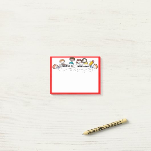 Post-it® Notes collantes de conseiller d'école primaire (Sur un bureau)