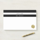 Post-it® Notes collantes de Faux d'or de parties (Sur un bureau)