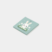 Post-it® notes collantes de lapin mignon (Incliné)