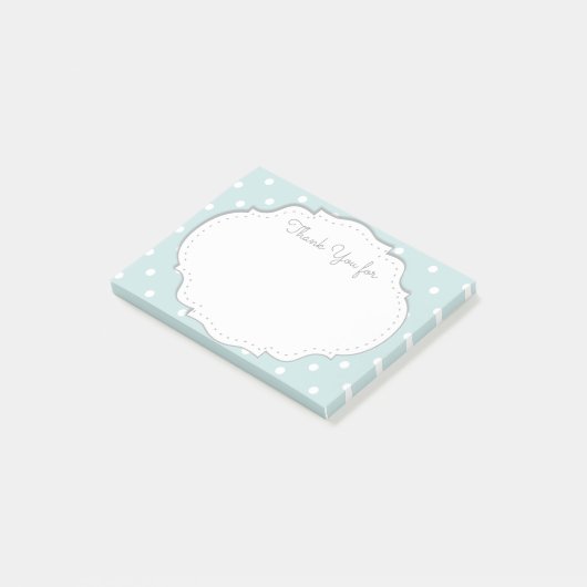 Post-it® Notes collantes de Merci (Incliné)