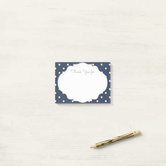 Post-it® Notes collantes de Merci (Sur un bureau)