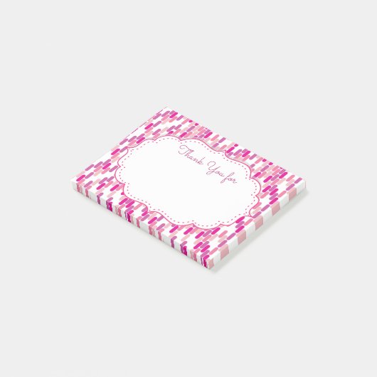 Post-it® Notes collantes de Merci (Incliné)