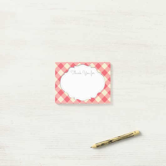Post-it® Notes collantes de Merci (Sur un bureau)