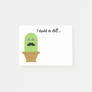 Post-it® Notes collantes de Mustache Cactus