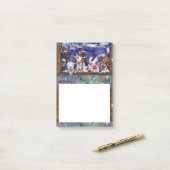 Post-it® Notes collantes de Noël Funny Farm Animal Party (Sur un bureau)