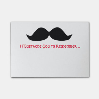 Post-it® Notes collantes de note de moustache