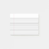 Post-it® Notes collantes de papier de carnet rayées par (Devant)