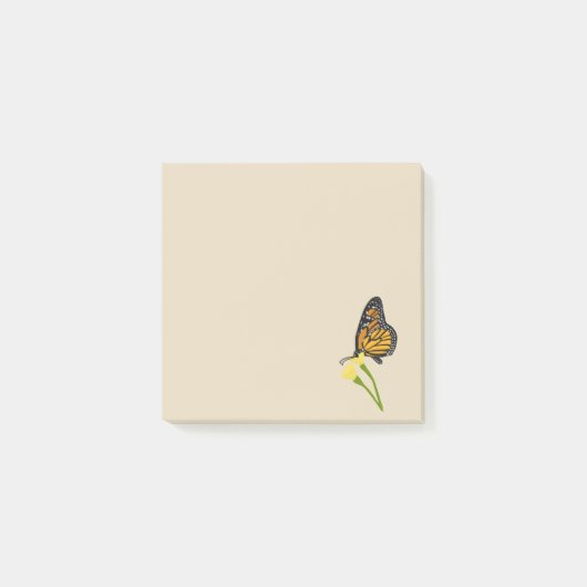 Post-it® Notes collantes de papillon de monarque (Devant)