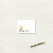 Post-it® Notes collantes de professeur blondes (Sur un bureau)