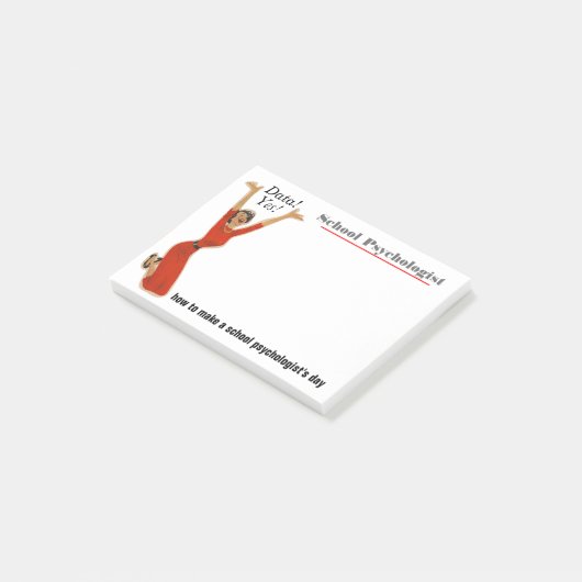 Post-it® Notes collantes de psychologue d'école conduites (Incliné)