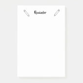 Post-it® Notes collantes de rappel blanc (Devant)