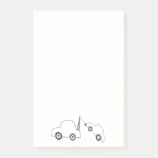 Post-it® Notes collantes de remorquage d'amour (Devant)