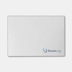 Post-it® notes collantes de Scrum.org - blanc