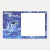 Post-it® Notes collantes des baleines tueuses (Devant)