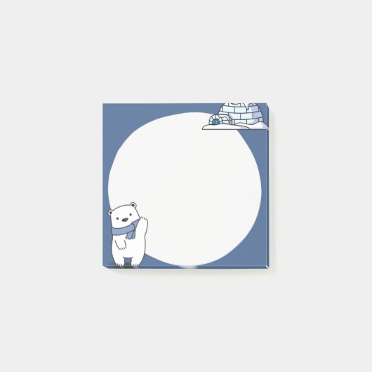 Post-it® Notes collantes Design Polar Bear Thème (Devant)