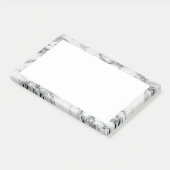 Post-it® Notes collantes du cadre de Marbre blanc (Incliné)