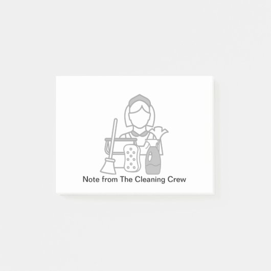 Post-it® Notes collantes du client du service de nettoyage (Devant)