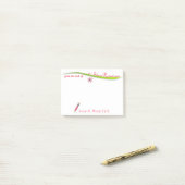Post-it® Notes collantes du crayon rose du psychologue (Sur un bureau)