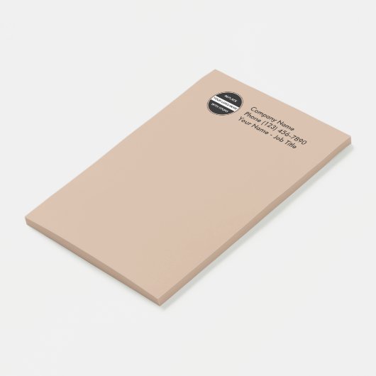 Post-it® Notes collantes du logo de l'entreprise (Incliné)