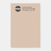 Post-it® Notes collantes du logo de l'entreprise (Devant)