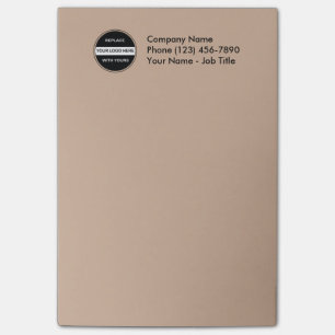 Post-it® Notes collantes du logo de l'entreprise