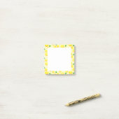Post-it® Notes collantes encadrées de citron jaune (Sur un bureau)