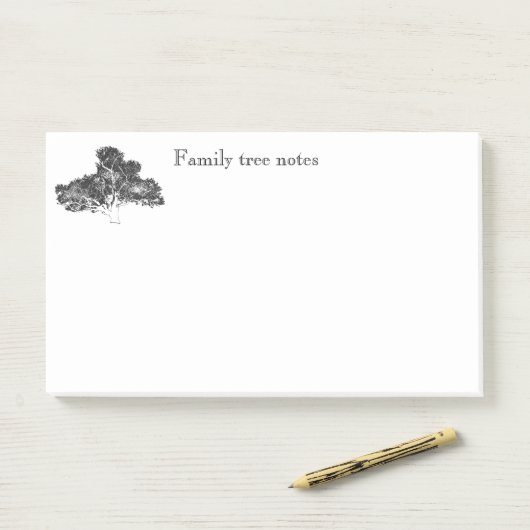 Post-it® Notes collantes enormes d'arbre généalogique (Sur un bureau)